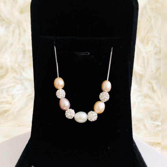 Genuine Freshwater Rice Pearl Necklace - Picture 6 of 14
